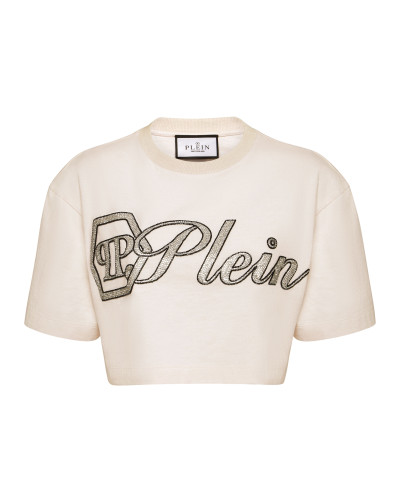 Cropped T-Shirt Crystal Signature Cropped T-Shirt Crystal Signature