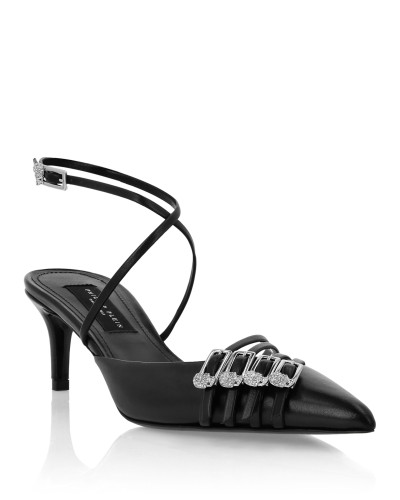 Multi-Strap Crossing Mid Heels 5 Multi-Strap Crossing Mid Heels 5