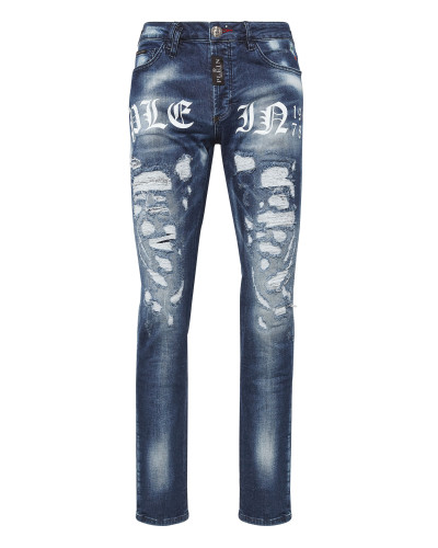 Denim Trousers Super Straight Cut Philipp Plein TM