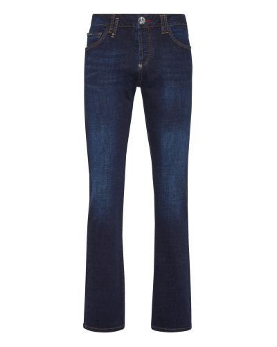 Denim Trousers Straight Cut Supreme Iconic Plein Basic