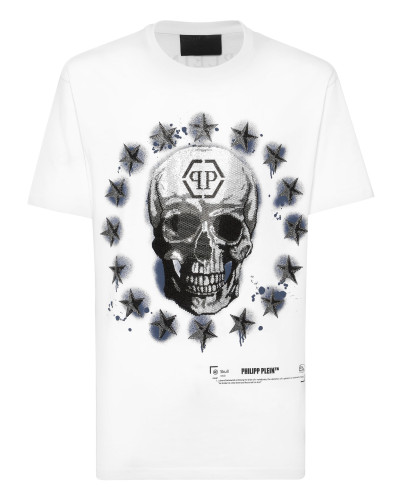 Round Neck T-Shirt Stars & Skull