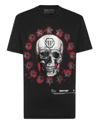 Round Neck T-Shirt Stars & Skull