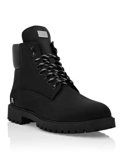 Nabuk Low Flat Boots