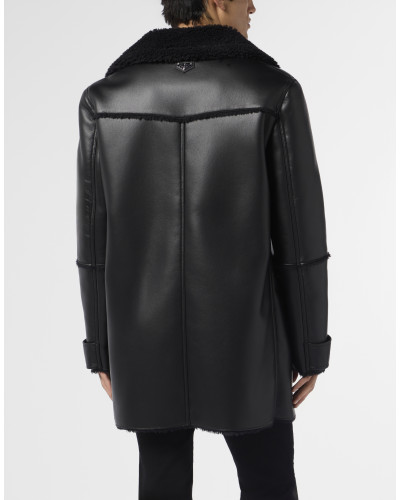 Long Eco Shearling Jacket