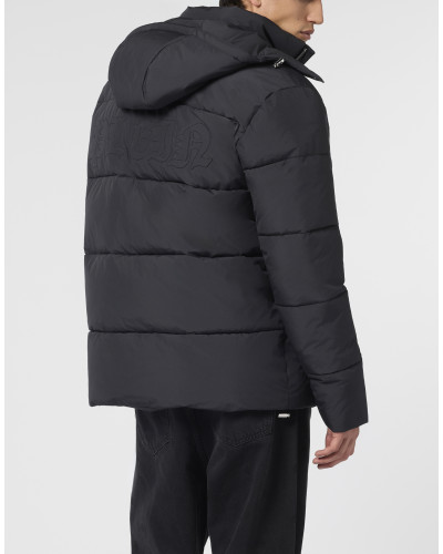 Nylon Puffer Jacket Gothic Plein