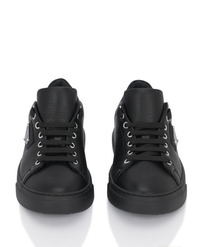 Leather Lo-Top Sneakers Iconic Plein