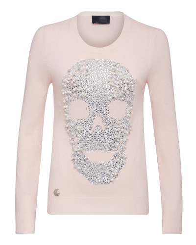 Pullover Round Neck LS Skull