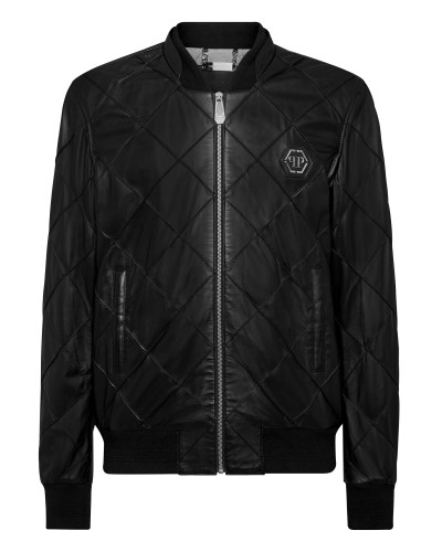 Soft Leather Bomber Iconic Plein