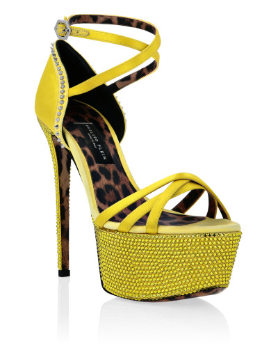 Crystal Platform Sandals