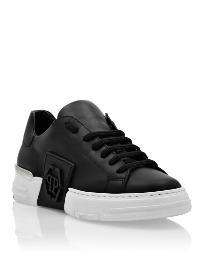 LO-TOP SNEAKERS PHANTOM KICK$ LEATHER HEXAGON ICONIC PLEIN