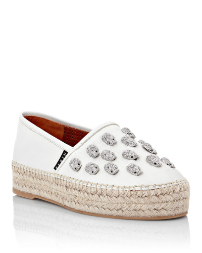 Leather Espadrillas Skull