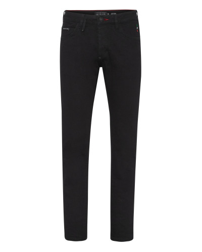 Denim Trousers Super Straight Cut Iconic Plein