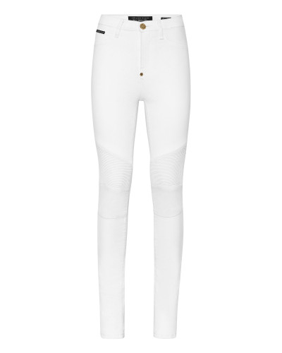 Denim High Waist Biker