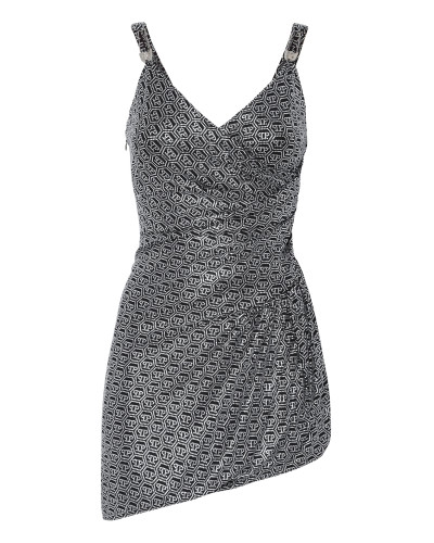 VENUS  MONOGRAM  DRESS with Crystals