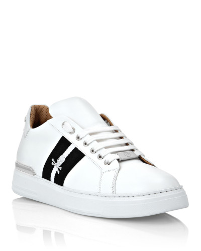 Leather Lo-Top Sneakers Stripes