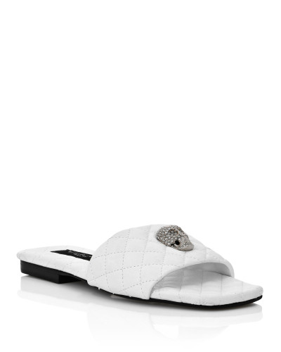 Sandals Flat Crystal Skull