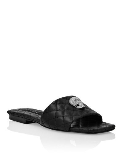 Sandals Flat Crystal Skull