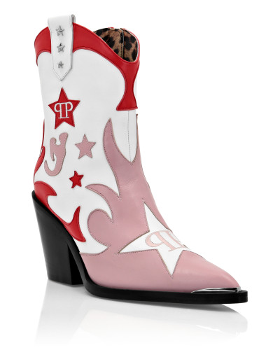 RODEO  INTARSIA  ANKLE BOOTS