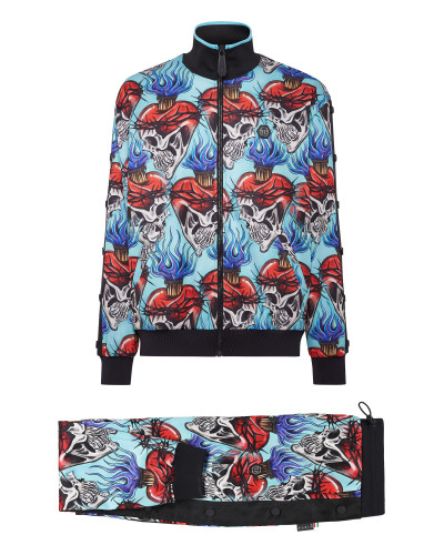 Triacetate Jogging Tracksuit: Top/Trousers Love Tattoo
