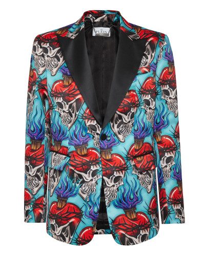 Satin Blazer Lord Fit Love Tattoo