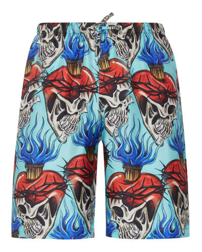 Silk Shorts Love Tattoo