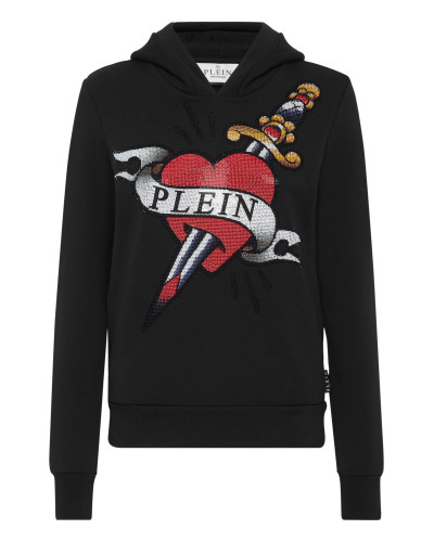 Cropped Hoodie Man Fit Love Tattoo