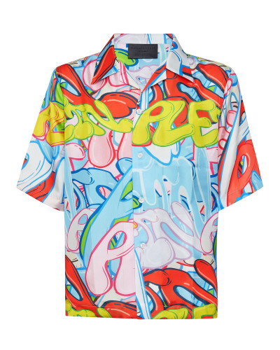 Silk Shirt SS Bombing Graffiti