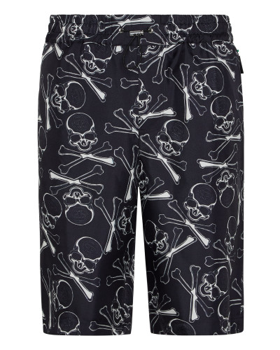 Silk Short Trousers Skull&Bones