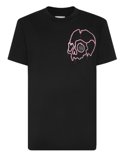T-shirt Round Neck SS Dripping Skull
