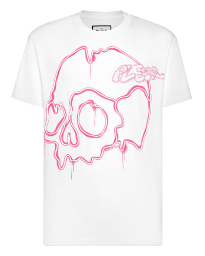 T-shirt Round Neck SS Dripping Skull