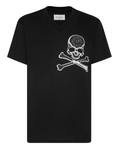 T-shirt V Neck SS Skull&Bones