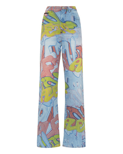 Denim Trousers  Palace Fit Bombing Graffiti