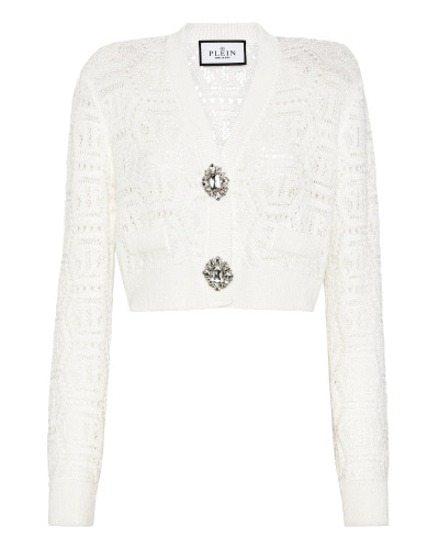 Lurex Knit Cardigan Monogram