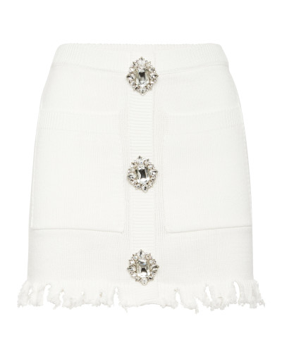 Knit Mini Skirt Monogram