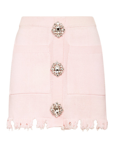 Knit Mini Skirt Monogram