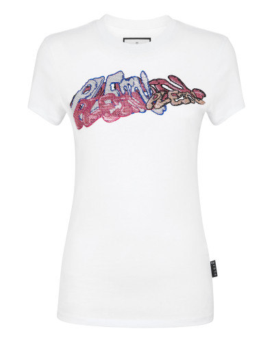 T-Shirt Sexy Pure with Crystals Bombing Graffiti