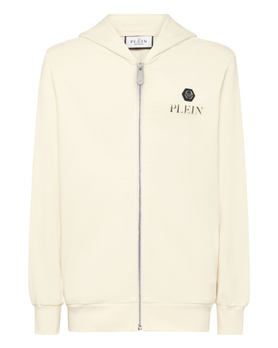 Hoodie Sweatjacket Basic Plein Old Dye