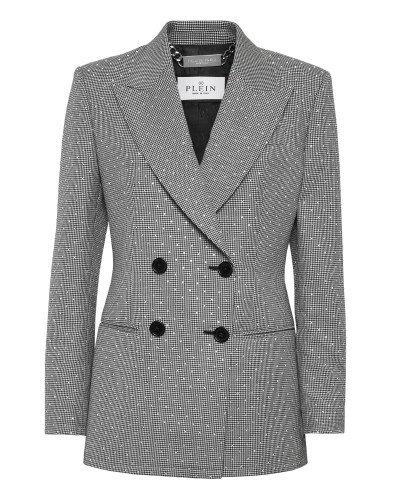 Blazer Regular Gold Fit Pied de Poule