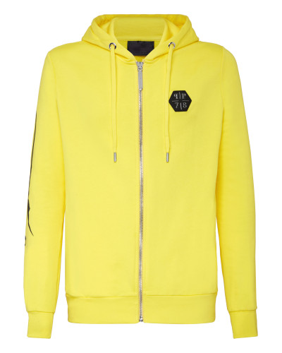 Hoodie Sweatjacket Allover skull