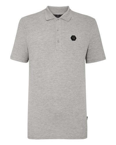 Slim Fit Polo shirt SS Allover skull