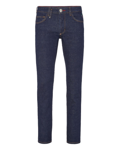 Denim Trousers Super Straight Cut Iconic Plein