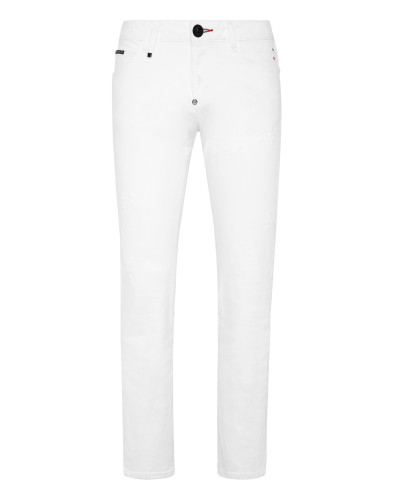 Denim Trousers Straight Cut Supreme Iconic Plein