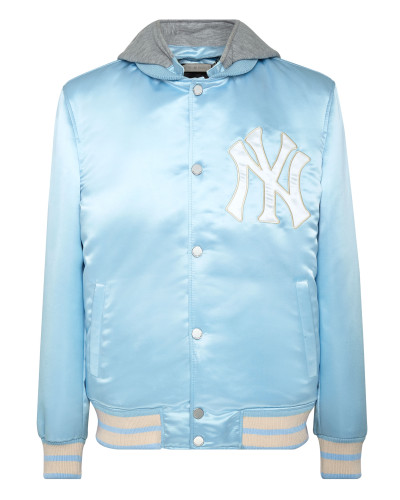 Satin Hoodie College Bomber Iconic Plein