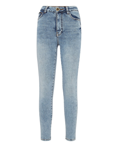 Denim Skinny Trouser  Skull
