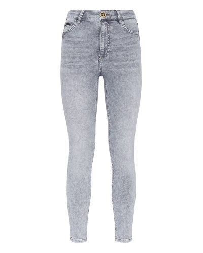 Denim Skinny Trouser  Skull