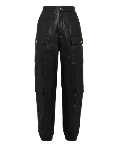 Leather Jogging Trousers