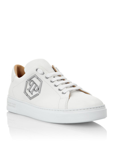 Leather Lo-Top Sneakers Hexagon