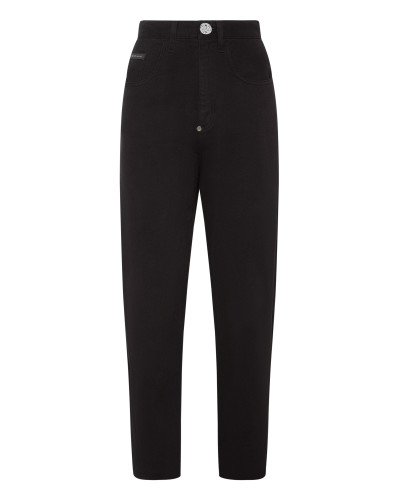 Denim Trousers Mom fit Hexagon