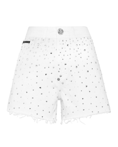 Denim Hot Pants Crystal Rain