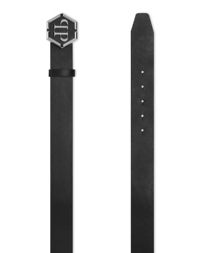 Leather Belt Hexagon